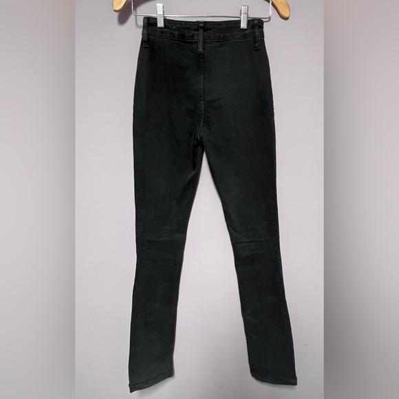 ZARA The Olivia JEANS Black HIGH RISE Split Hem WOMEN 2 - Picture 2 of 7